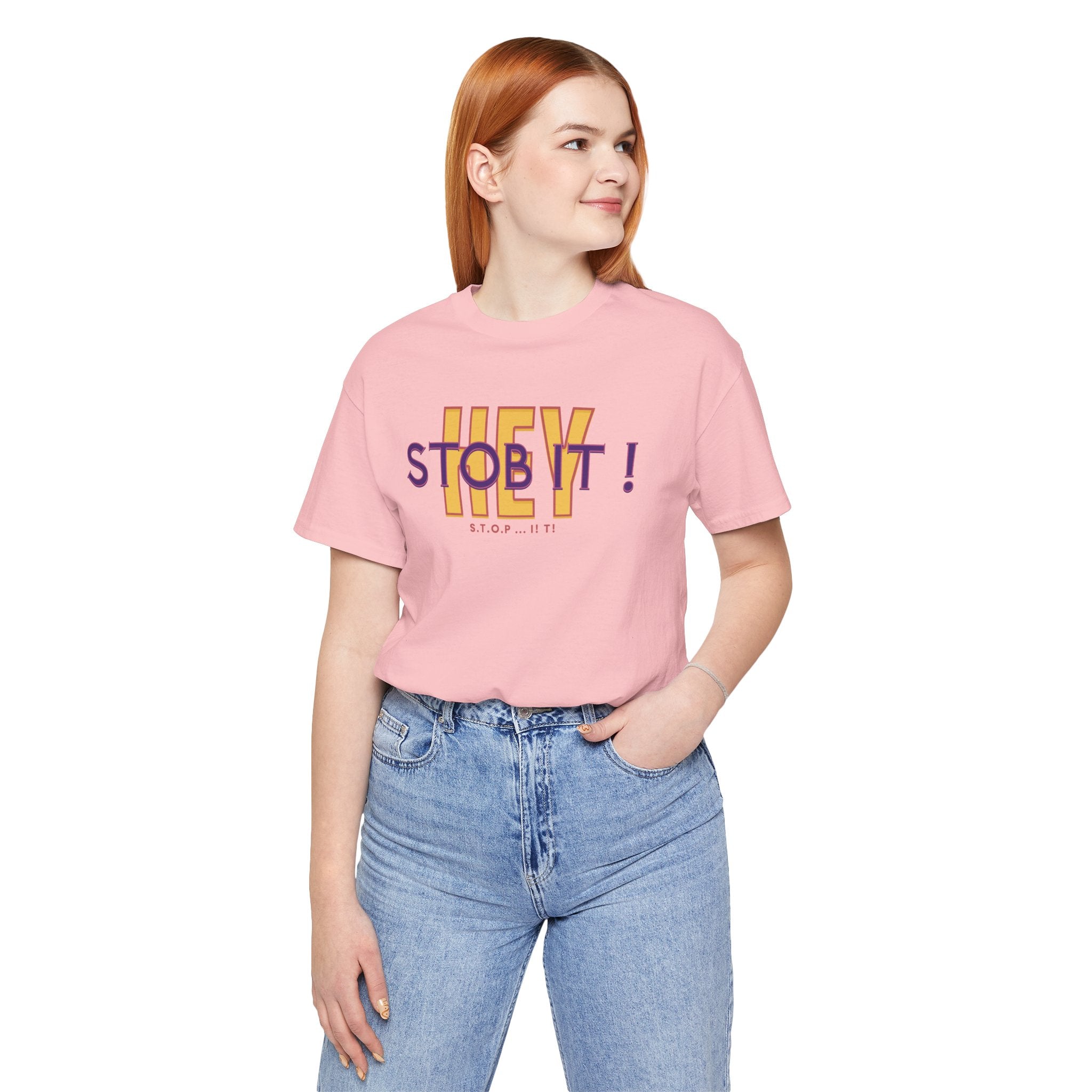Camiseta manga corta Hey! Stob it!